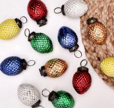 12 Pieces Multicolor Ornaments For Tree Decoration - Easter Decorative Bowl Filler